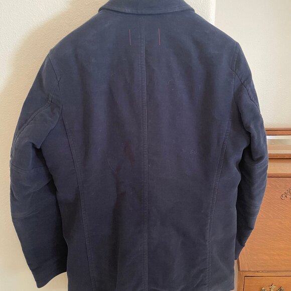 Banana Republic Heritage Men's Pea Coat, Navy, Size L - Picture 3 of 6